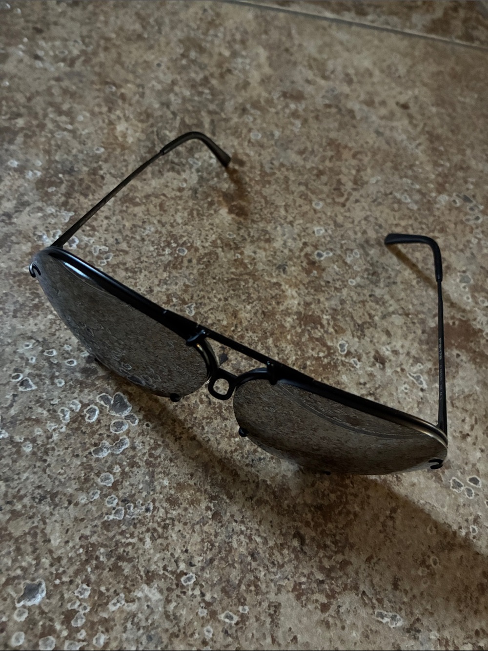 Porsche Design Men’s Black Frame Sunglasses with Mirrored Lenses - Picture 5 of 8